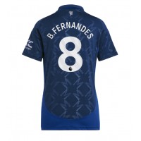 Camisa de time de futebol Manchester United Bruno Fernandes #8 Replicas 2º Equipamento Feminina 2024-25 Manga Curta